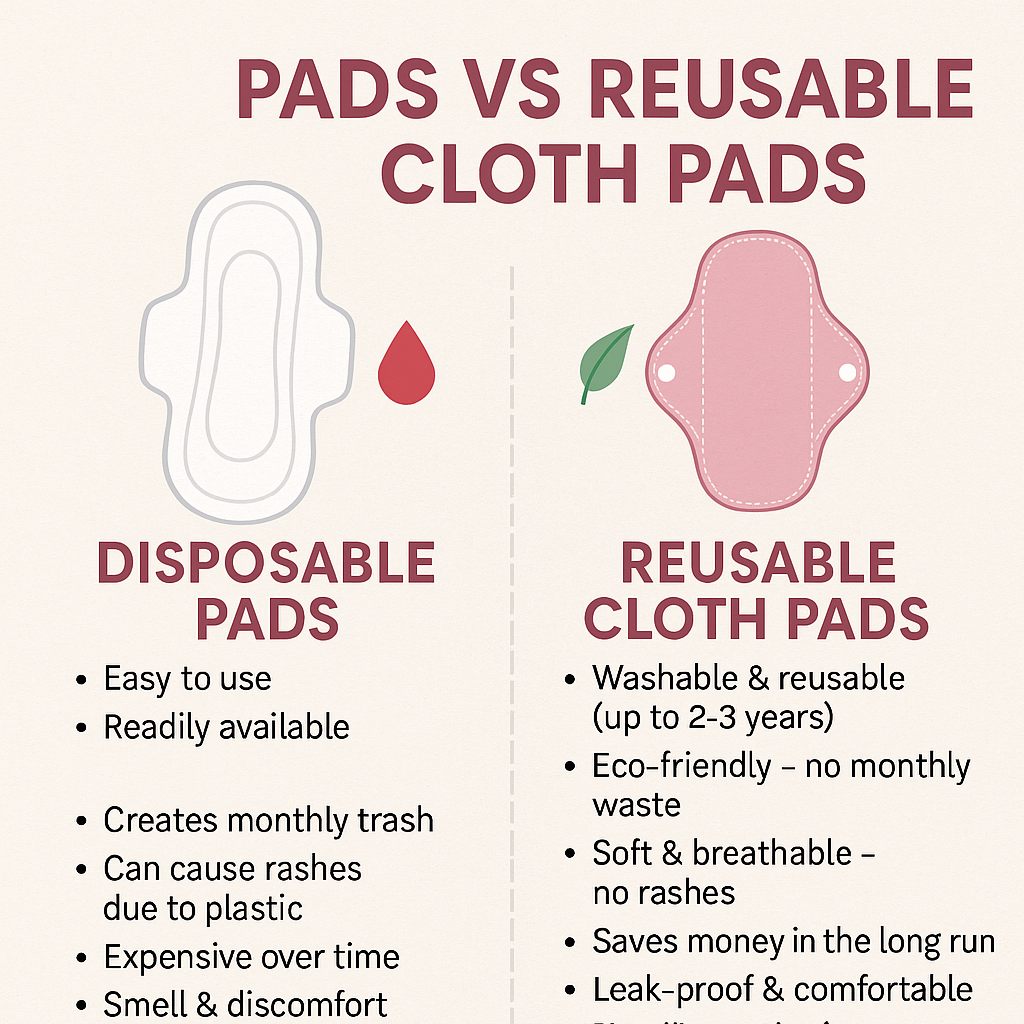 Shezaib New Waterproof Women Cloth Sanitary Napkin Menstrual Pad Reusable, Period Pads, Sanitary Pads