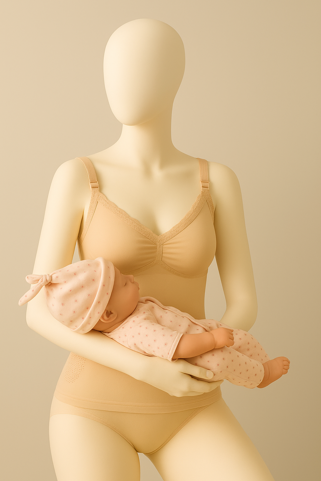 Shezaib Nursing Seamless Feeding Lace Trim Camisole Bra Top 1002