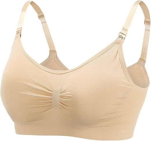 Shezaib Front Open Padded Seamless Maternity Nursing Bra β Cotton Comfort with Adjustable Straps & Back Hook 009