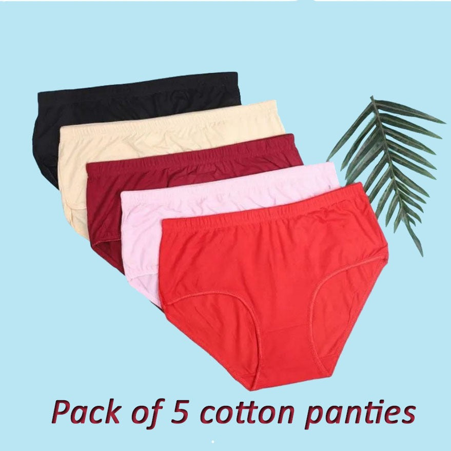 Shezaib Budget Pack Comfortable Cotton Brief Women Seamless Underwear Panties