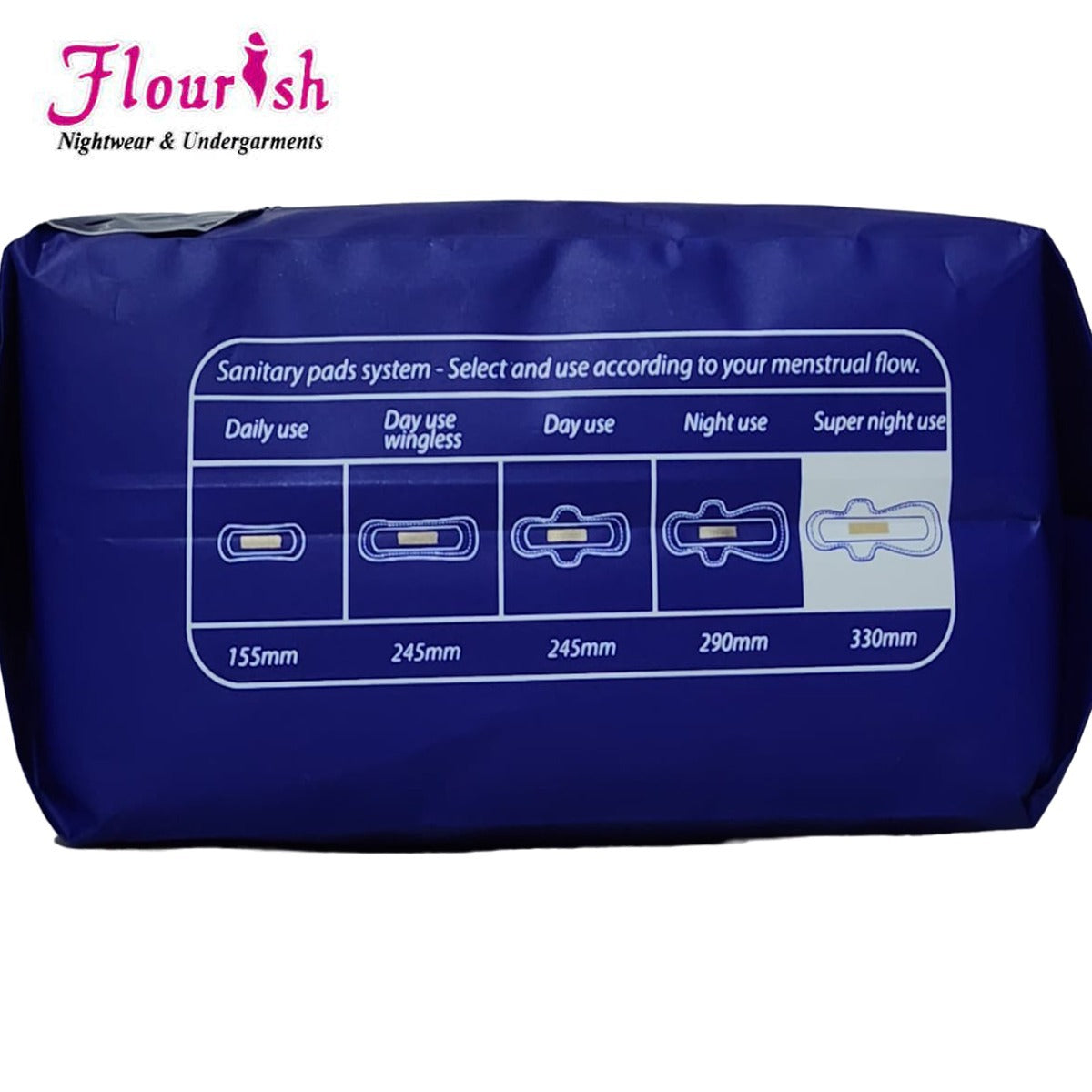 Shezaib 330mm WINGLESS DAILY USE PANTY LINERS SANITARY PADS FOR GIRLS & WOMEN 8 PCS