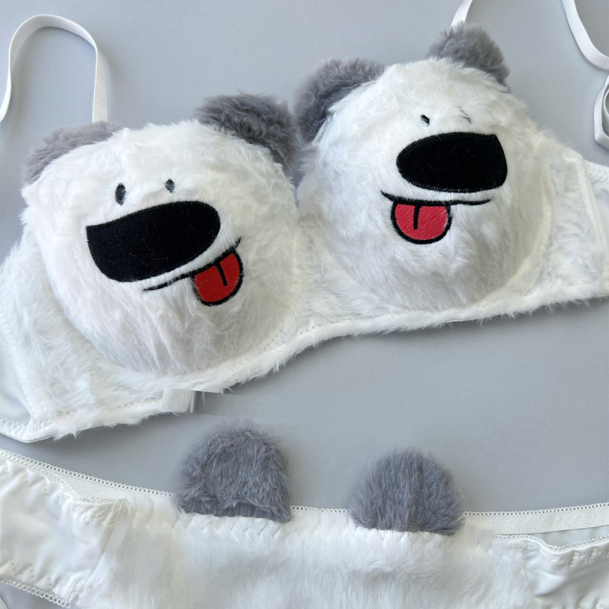 New High Quality Sexy Cute Kitty Anime Soft Plush Design Bra & Panty Set E05