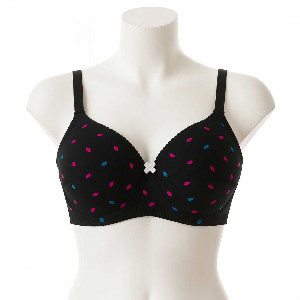 Shezaib 1 Pc Light Padded Cotton Printed  Soft & Breathable Bra