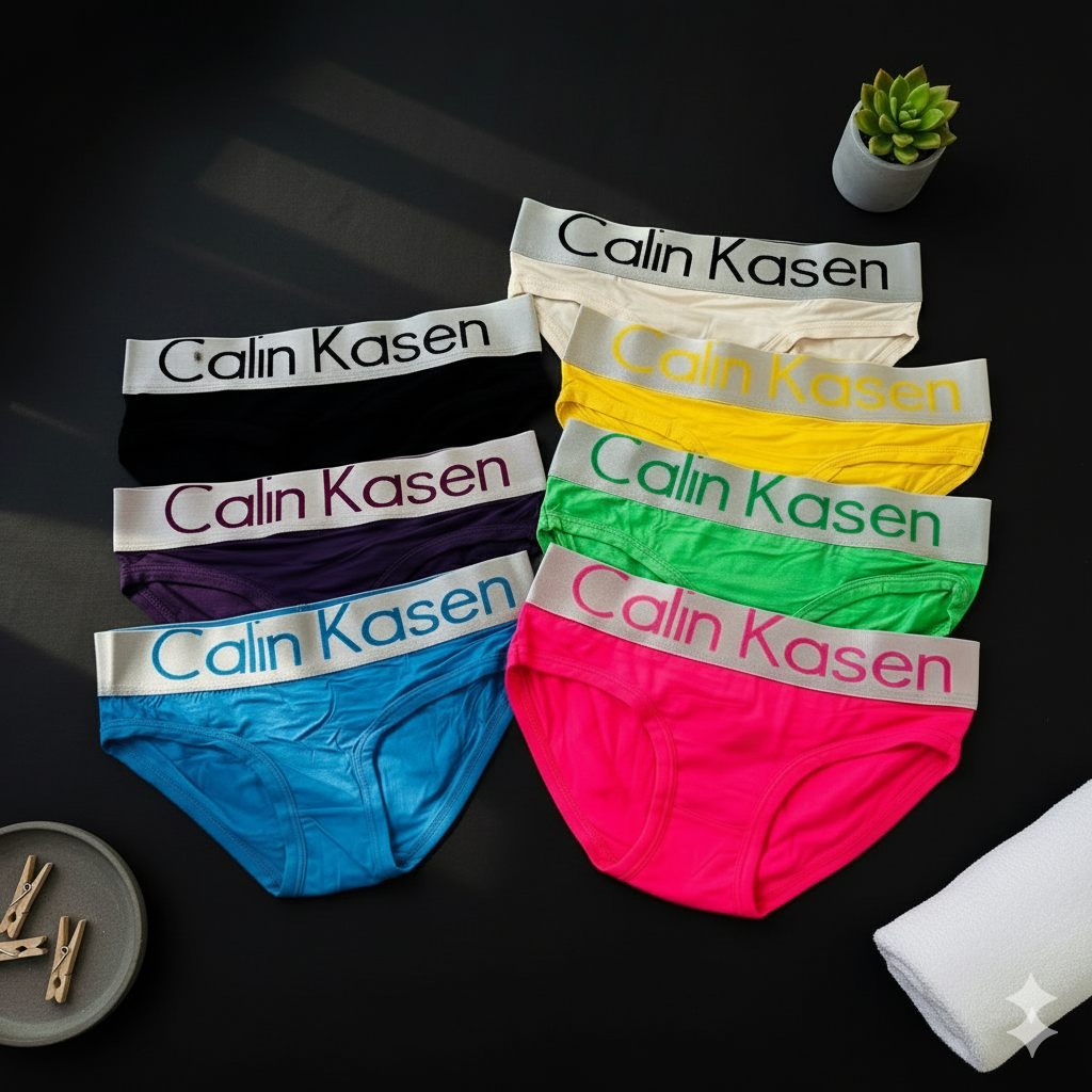 Shezaib Pack of 5 Calin Kasen Panty  – Stretchy, Vibrant & Sporty Everyday Comfort