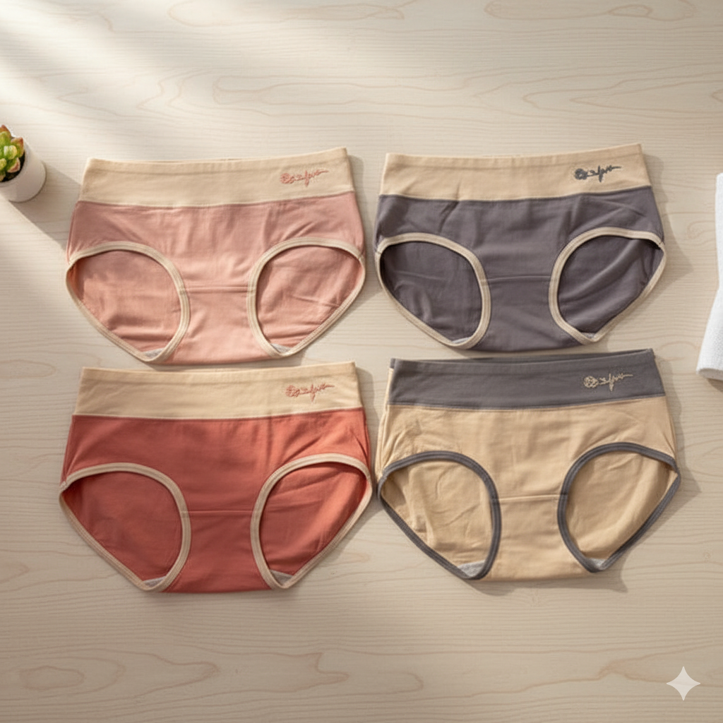 Shezaib Pack of 5 Cotton Comfort Panty  – Soft, Stretchy & Everyday Fit 496