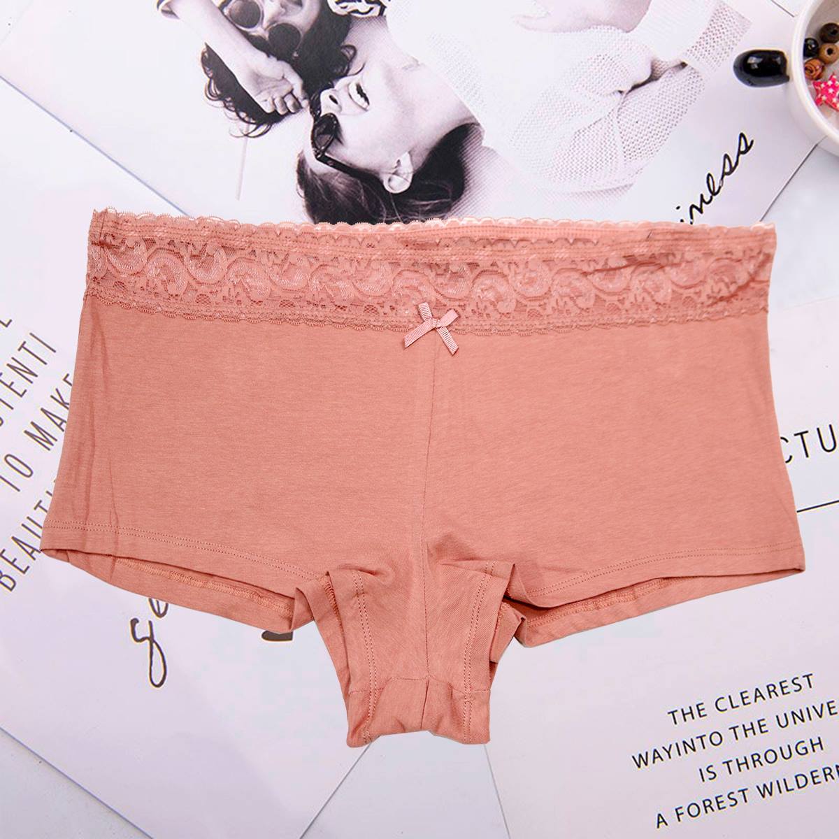 Pack Of 3 Sexy Boxer Printed Underwear Boxer Panties Comfortable Seamless & Breathable