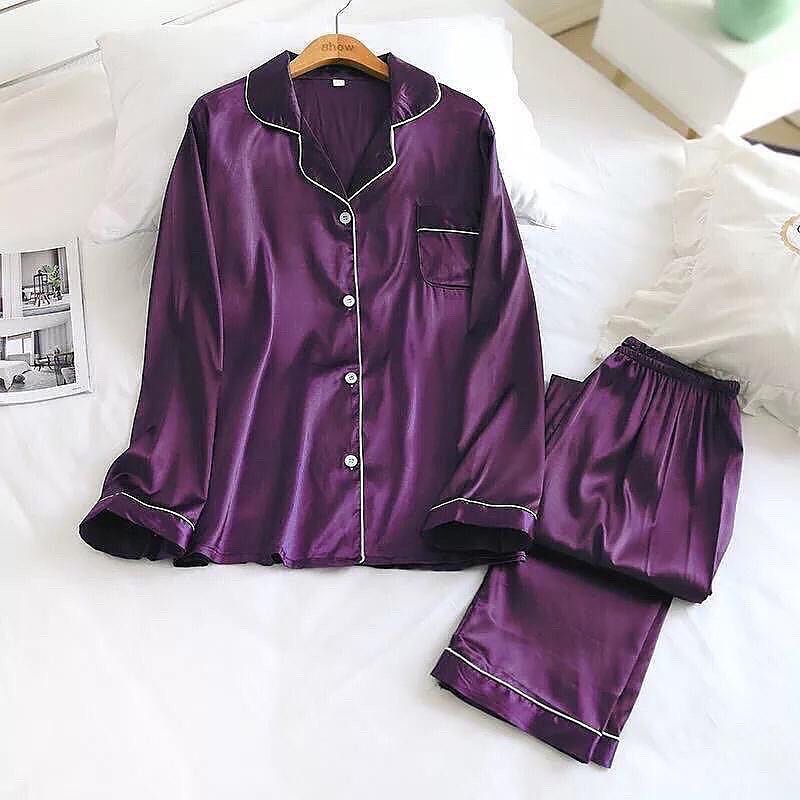 Shezaib Silk Pajamas Sets wedding lingeries  Short Sleeve Sleepwear lingerie sets best PJ's in pakistan sexy nighty Two Pieces Set