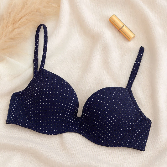 Shezaib Premium Wired Padded Polka-Dot Everyday Bra – 7057