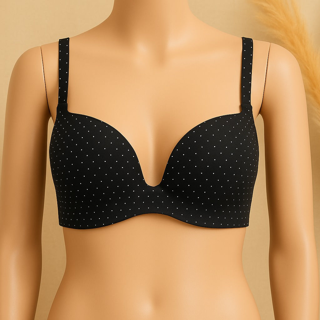Shezaib Premium Wired Padded Polka-Dot Everyday Bra – 7057