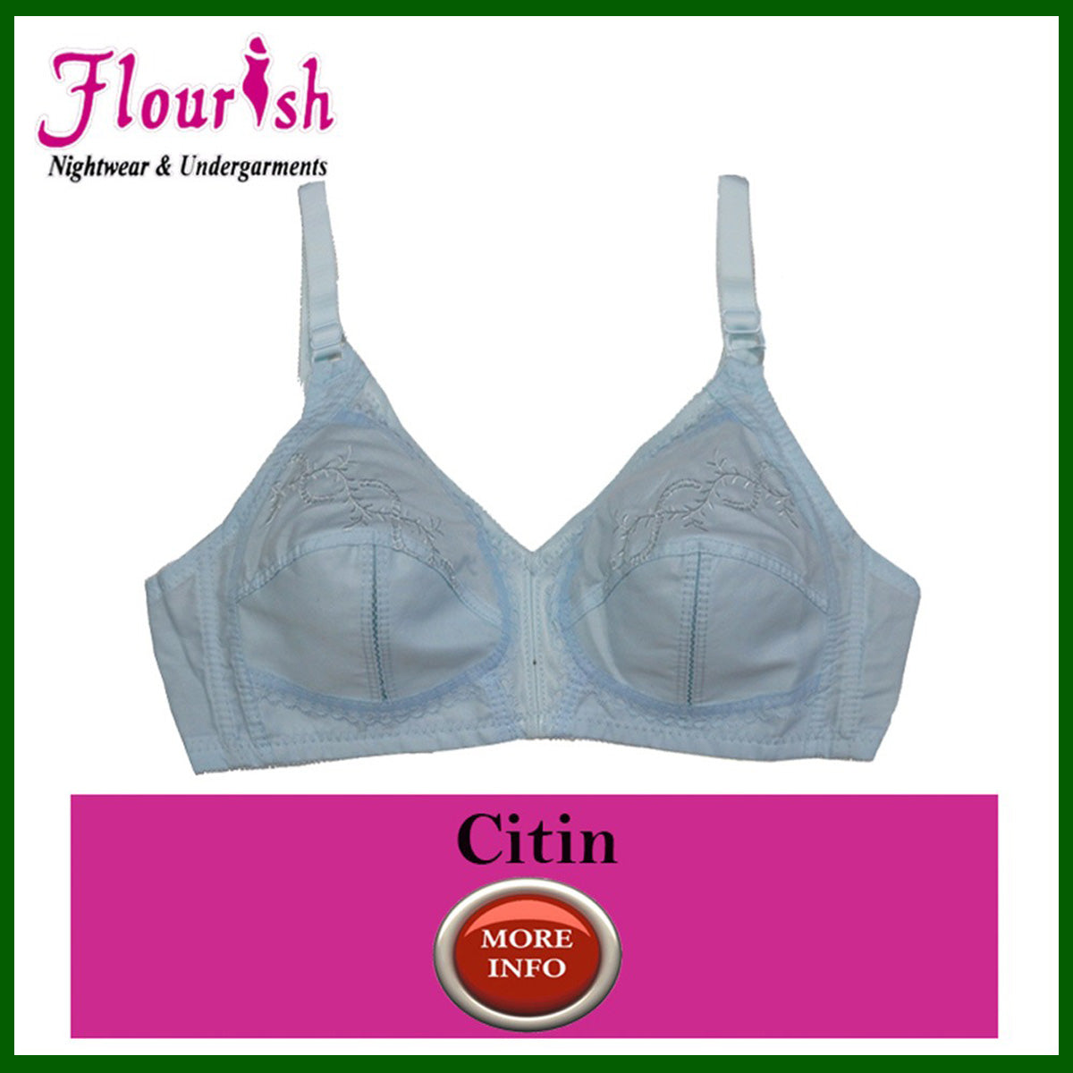 Flourish Citin Non-Padded Non-Wired Full Cover Minimizer Bra Plus Size