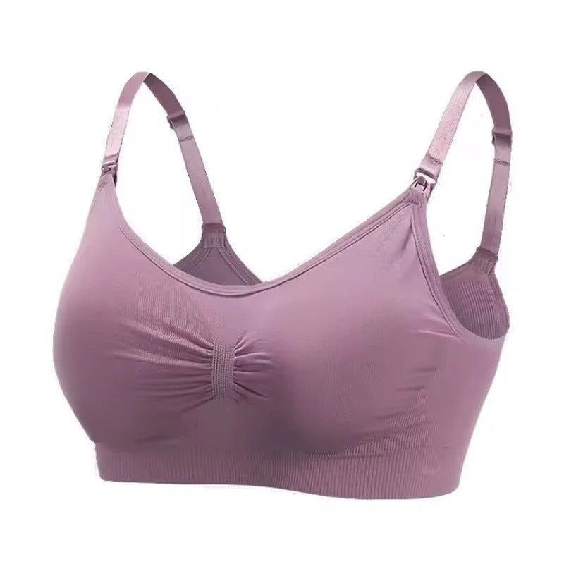 Shezaib Front Open Padded Seamless Maternity Nursing Bra – Cotton Comfort with Adjustable Straps & Back Hook 009