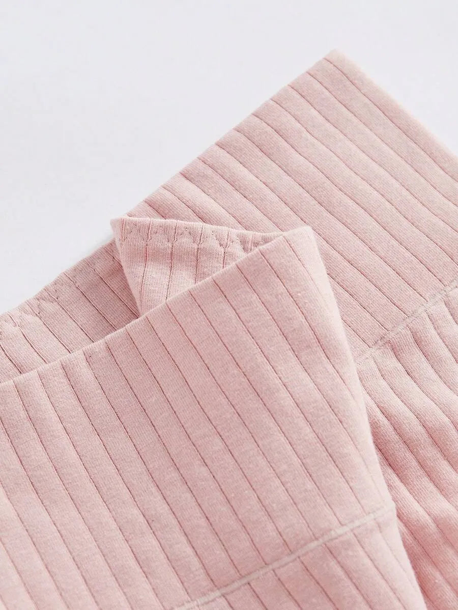 Shezaib Pack of 5 Ribbed Cotton High Waist Thong Panty – Stretchy & Seamless Comfort 395